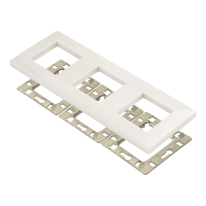 45х45 faceplate with mounting frame, white 45х45 faceplate with mounting frame, white